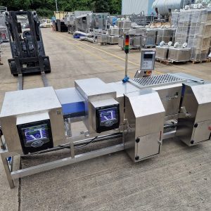 Starflex Twin head metal detector and checkweigher combination unit